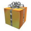 Opened Glittering Gold Gift of Fame