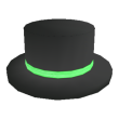 Green Banded Top Hat