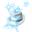 Blue Banded Boss White Hat