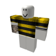 [S] Yellow & Black Striped Tee w/Bandages