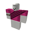 [S] Pink Tire-Tracked Shirt