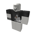 [S] White Bleeding Heart Design Shirt