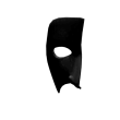 Black Phantom Opera mask