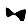 black bow tie