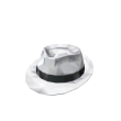 White Sparkle Time Fedora