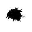 black scene hair