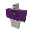 A purple suit....