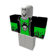Awesome black polo and lime shirt combo!*graphics*