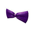 Purple Checkered Bow Tie