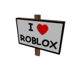 I Heart ROBLOX Sign