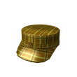 Brown Plaid Hipster Cap