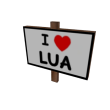 I Heart LUA Sign