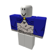 Blue Cape with White Tunic top