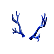 Blue sparkle time fedora antlers